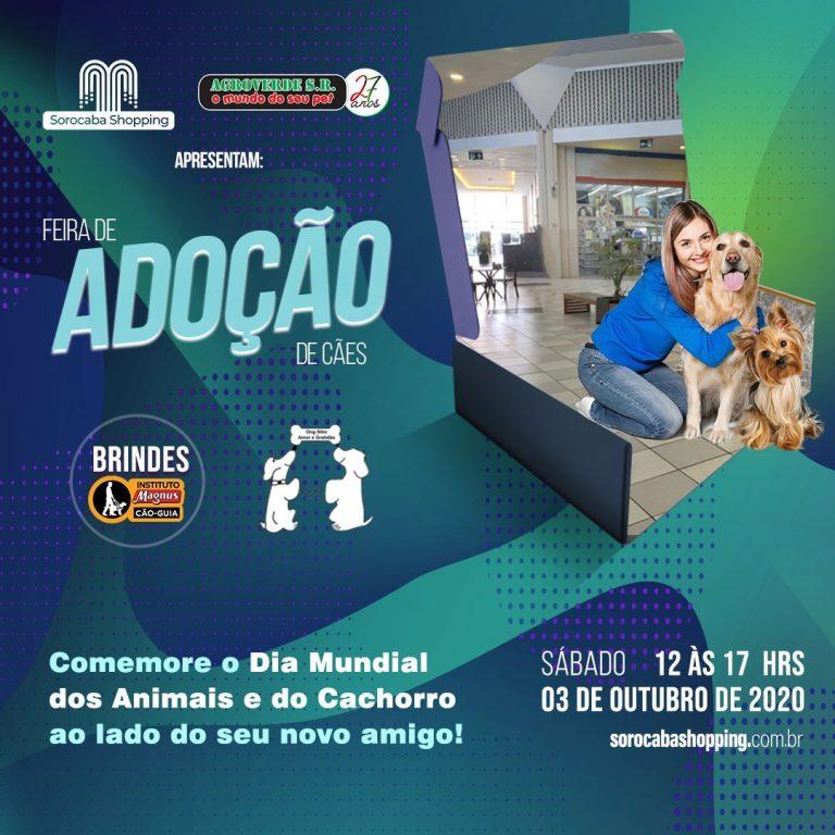 O Sorocaba Shopping promove feira de adoção de cães em prol do dia mundial dos animais